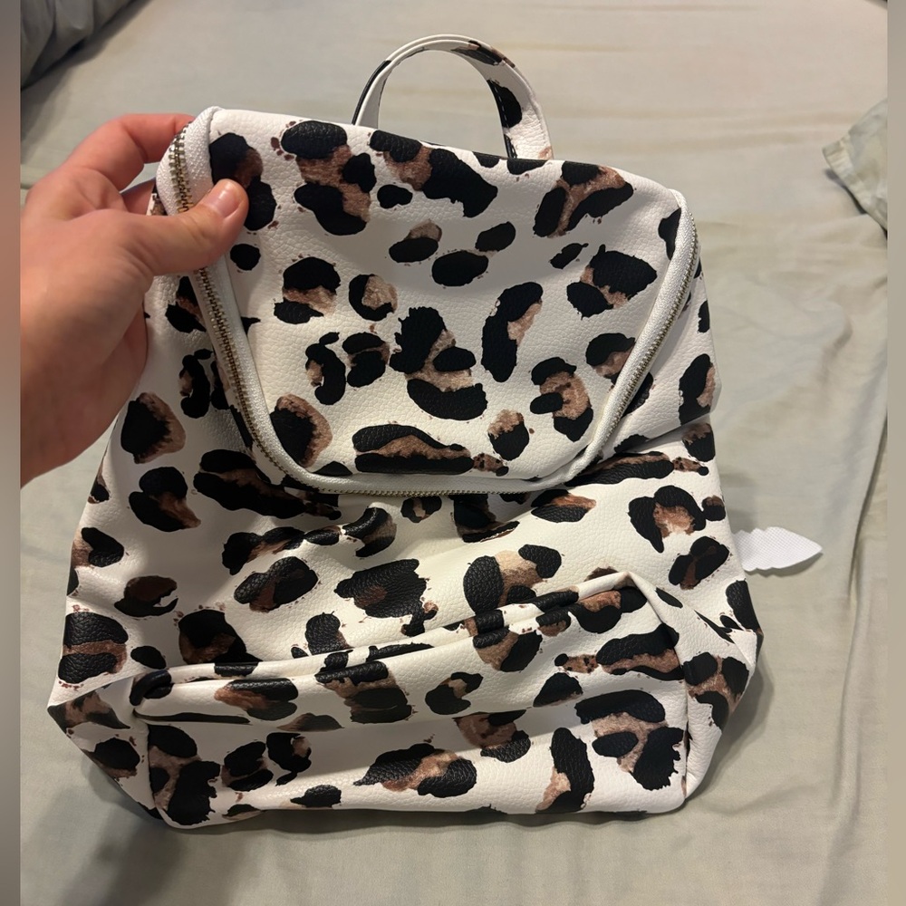 The cutest leopard backpack